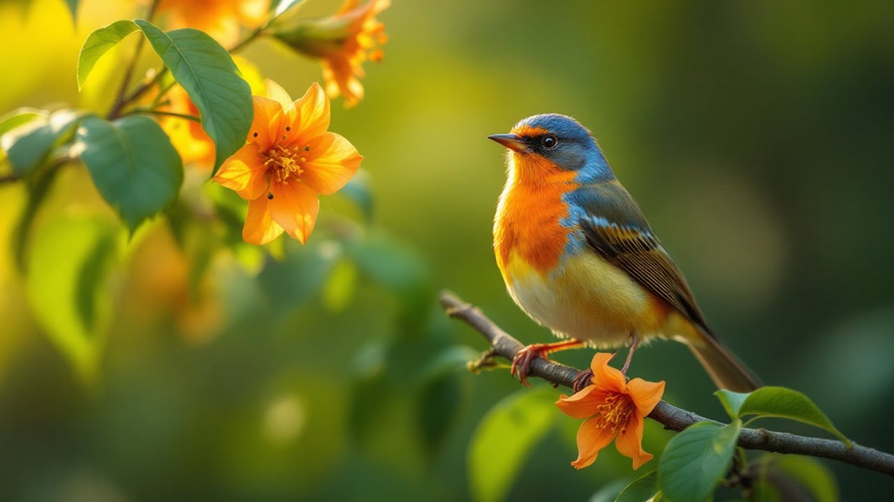 Soothing Piano & Bird Sounds for Stress Relief | No Ads | Healing Tunes Restore Your Spirit