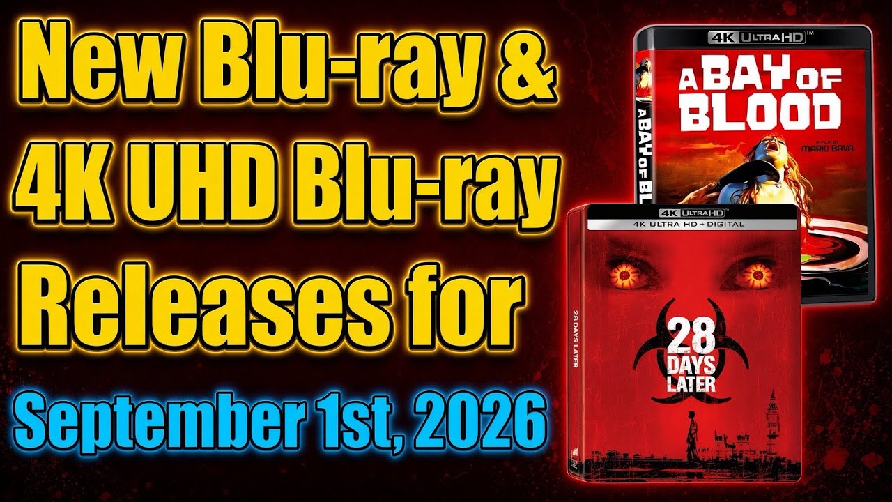 Новинки на Blu-ray и 4K Ultra HD Blu-ray от 1 сентября 2026 года!