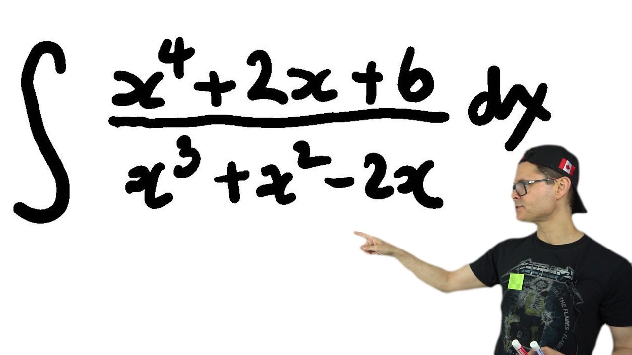 Solving Indefinite Integral Using Long Division & Partial Fractions
