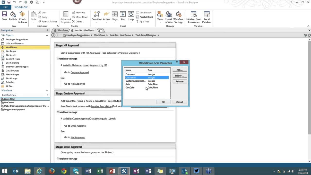 No-Code SharePoint Solutions: Creating Custom Task Actions