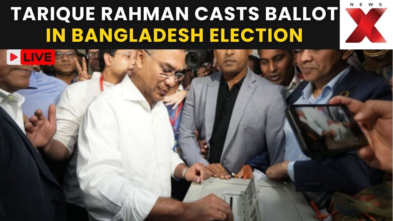 Tarique Rahman Votes LIVE | BNP Leader Casts Ballot in Bangladesh Election | NewsX