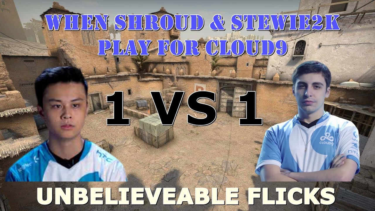 Shroud vs Stewie2k | Team Cloud9 1v1 | Funny game & talks