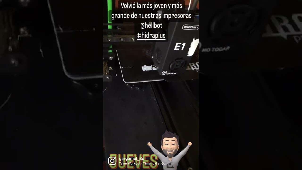 #trabajo #working #3dprint #gargamel3d #impresion3d #3dprinter #printing3d #hellbot #hidraplus