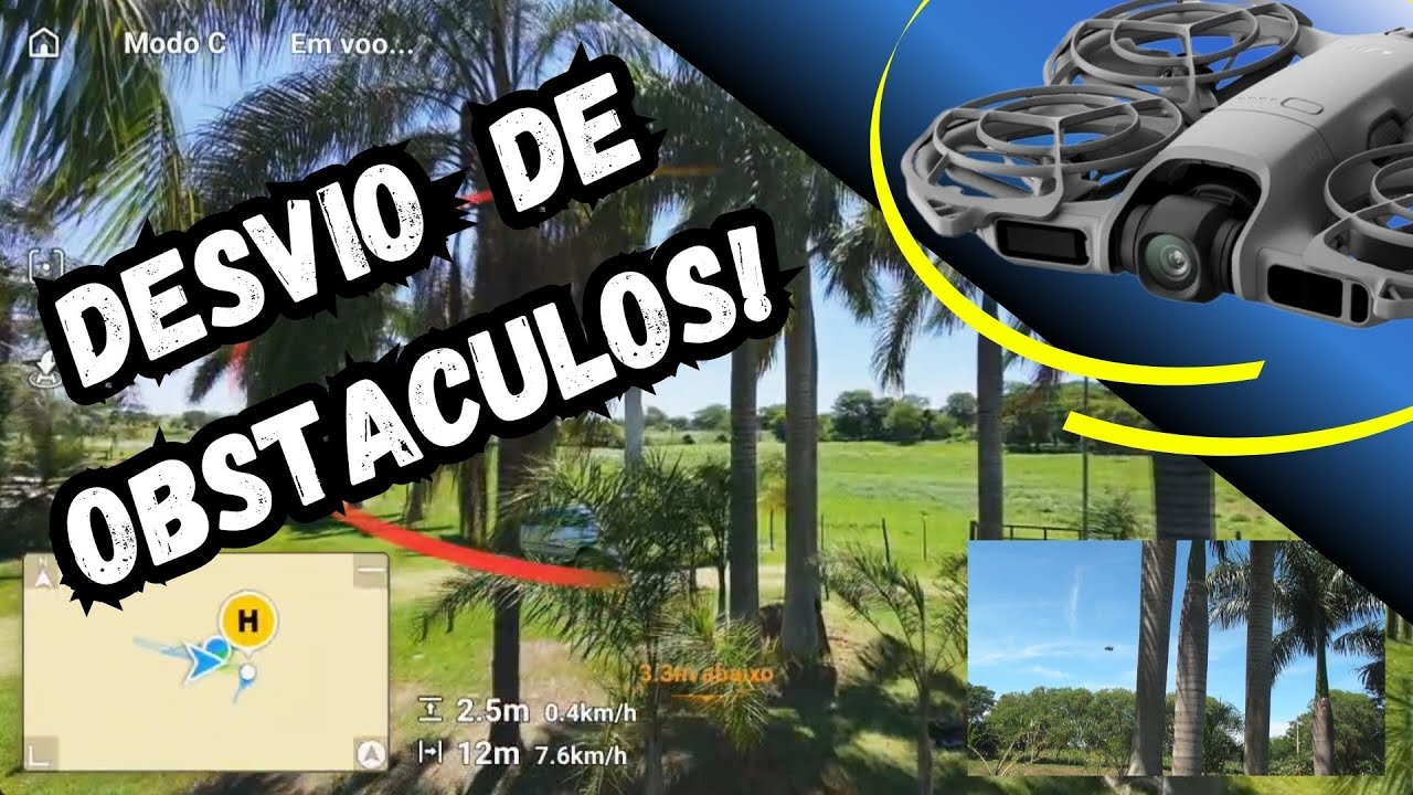 Teste dos SENSORES ANTI-COLISÃO do drone DJI NEO 2 - Será que funciona mesmo?
