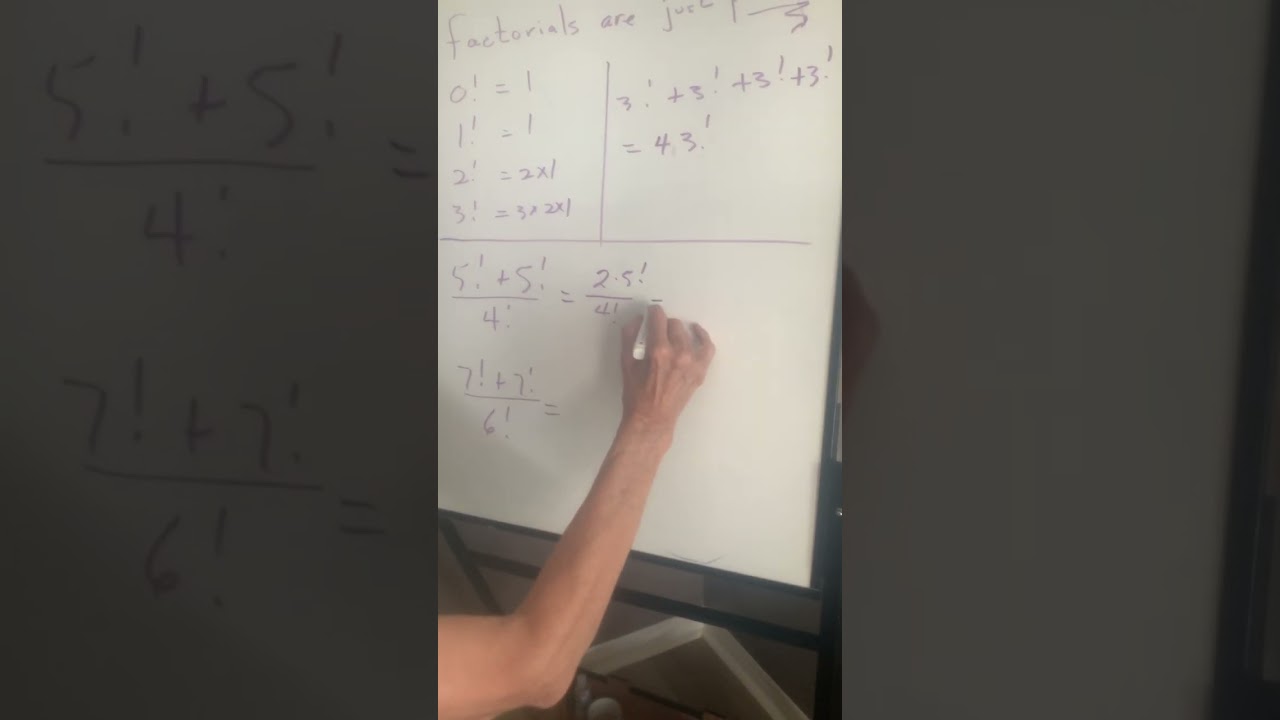 Factorial is a fun topic