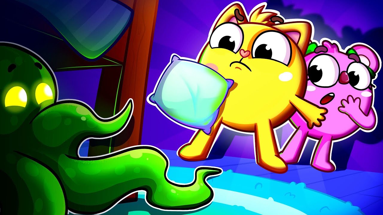Who Is Under The Bed 🛏️👻 Guess Who Song | Kids Songs 🐱🐨🐰🦁And Nursery Rhymes by Baby Zoo