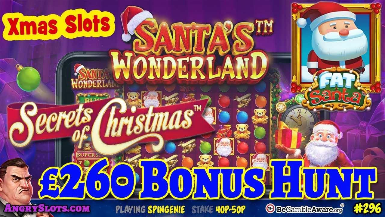&pound;260 XMAS SLOTS BONUS HUNT - Santa's Wonderland, Moon Princess Christmas, Fat Santa & more.