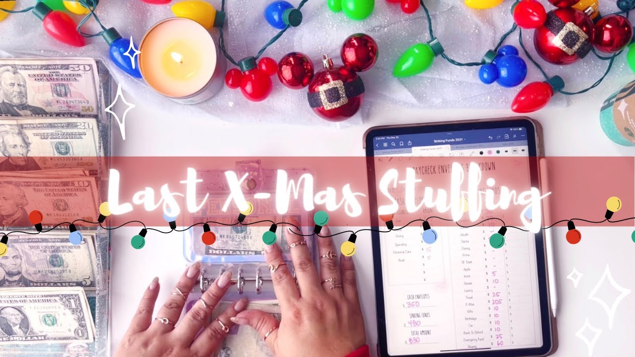 $770 Cash Stuffing | Last Christmas Stuffing 🎄