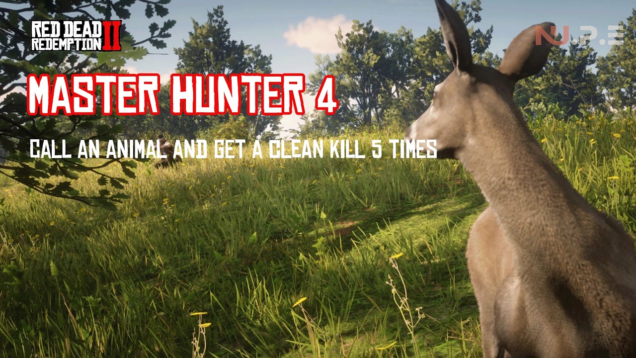 RDR2 - [challenges]  Master Hunter 4  / Call an animal and get a clean kill 5 times