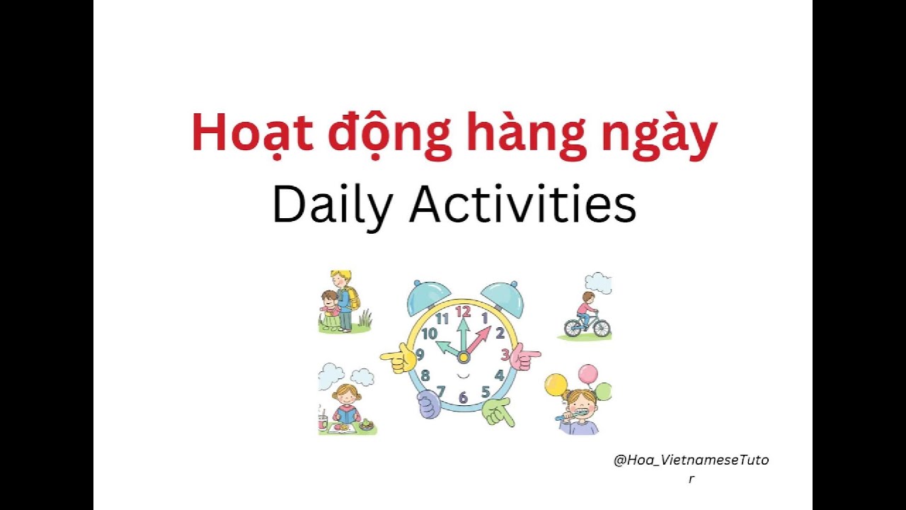 Some daily activities in Vietnamese