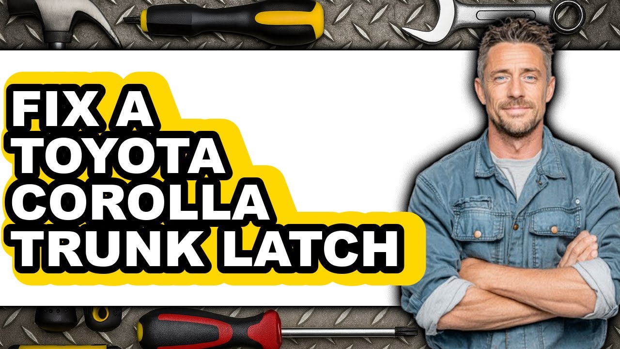 How To Fix A Toyota Corolla Trunk Latch - Easy Guide