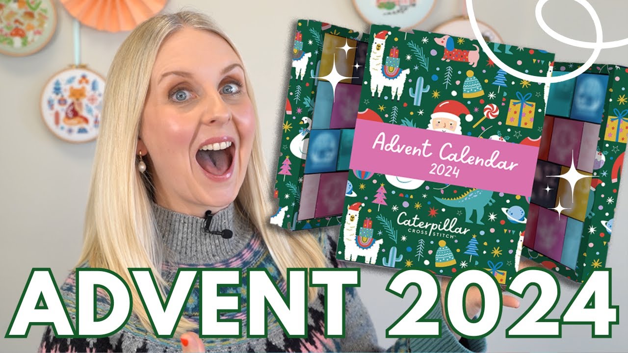 The Ultimate 2024 Cross Stitch Advent Calendar! | Caterpillar Cross Stitch