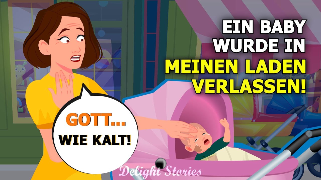 Auf der Kamera des Ladens sah ich ein ausgesetztes Baby in einem Kinderwagen weinen