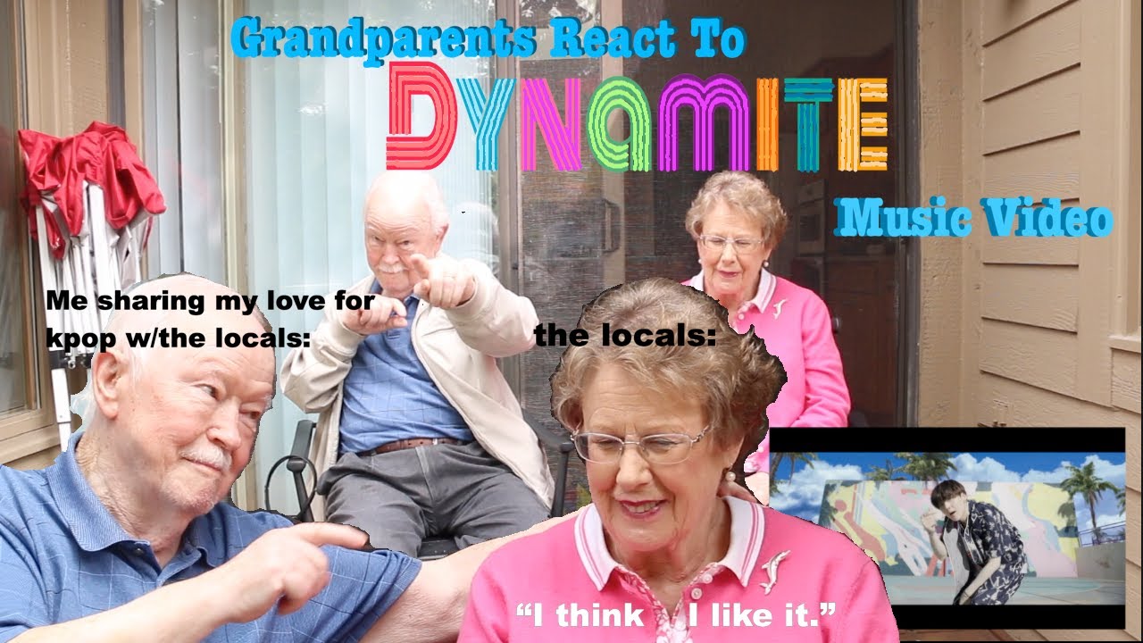 Grandparents react to BTS 'Dynamite' MV!