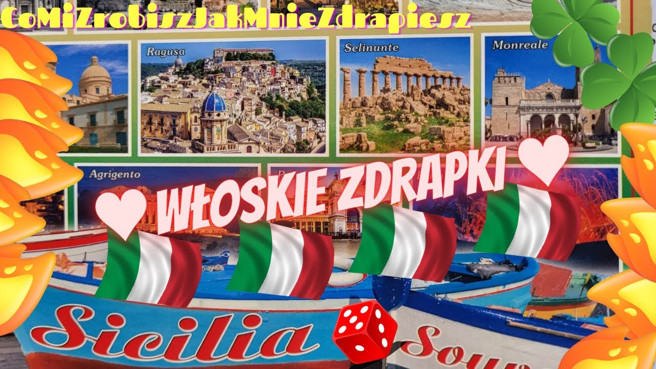 LOTTO ZDRAPKI  🟩⬜🟥WŁOSKIE ZDRAPKI 🟩⬜🟥