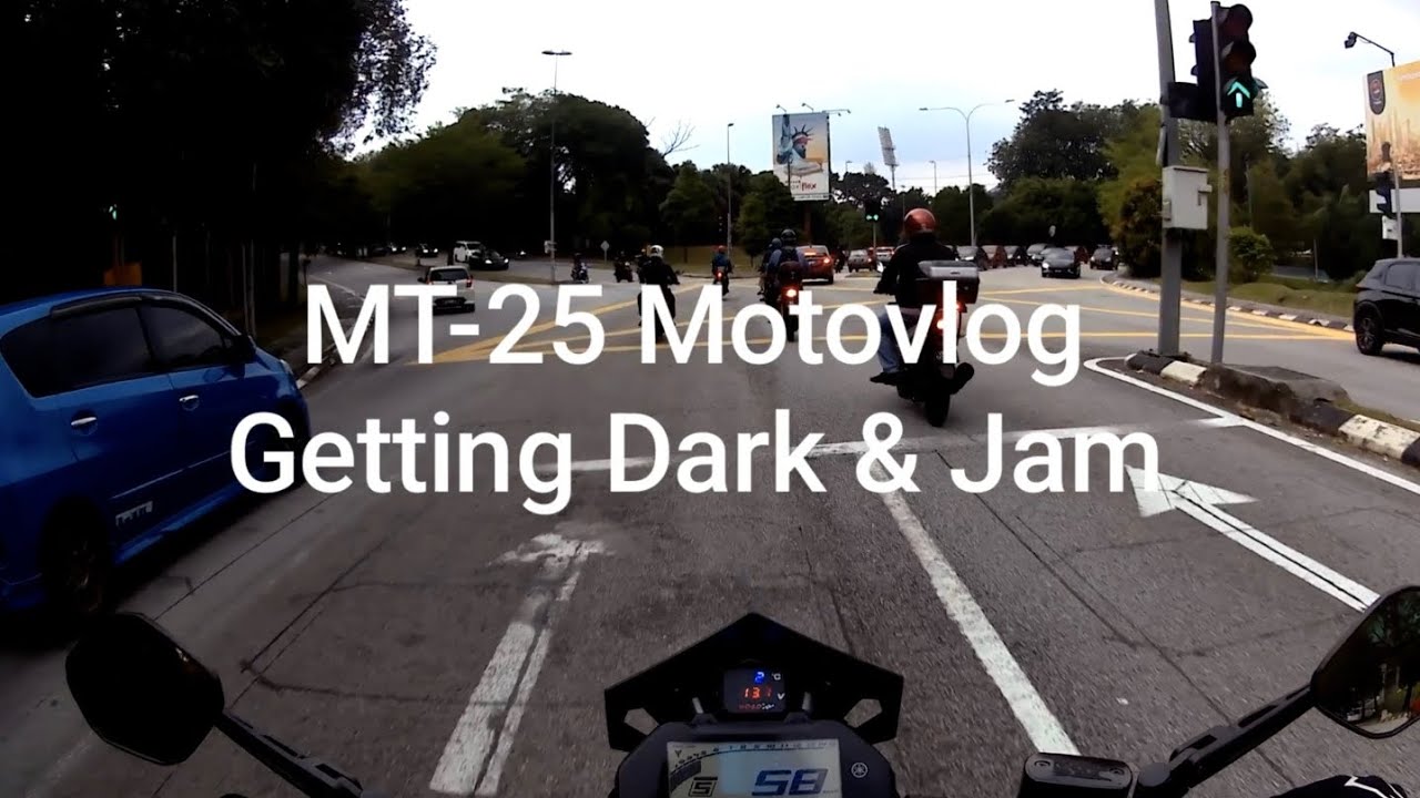 Yamaha MT-25 Motovlog: Getting Dark & Jam
