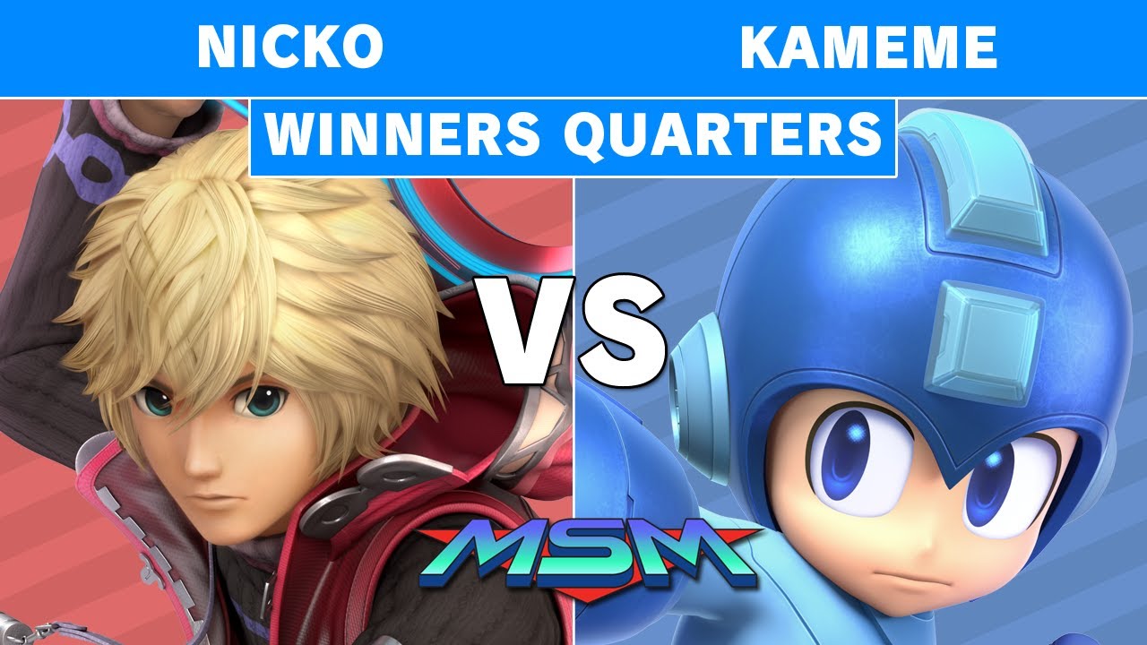 MSM 205 - Demise | Nicko (Shulk) Vs R2G | Kameme (Mega Man) Winners Quarters - Smash Ultimate