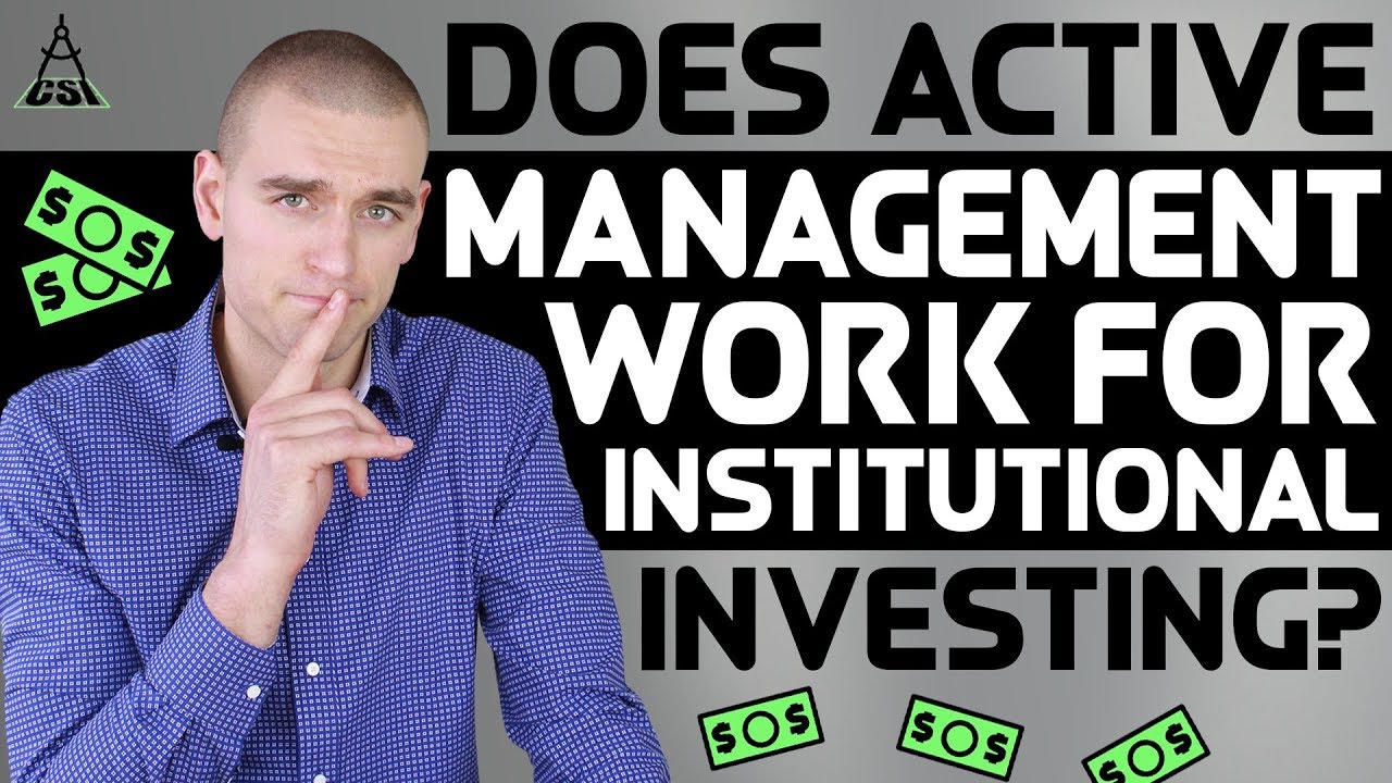 Does Active Management Work For Institutional Investors?