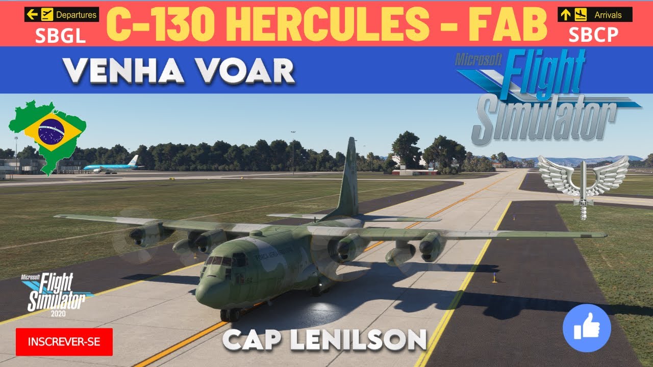 C130 H HÉRCULES FAB | GALEÃO - CAMPOS DOS GOYTACAZES | SBGL - SBCP | VFR MSFS2020