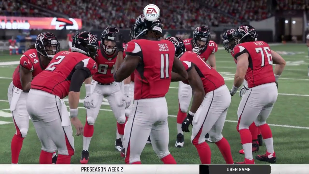 4K – Madden NFL 20 – 2019 – Preseason – Week 2 – New York Jets at Atlanta Falcons