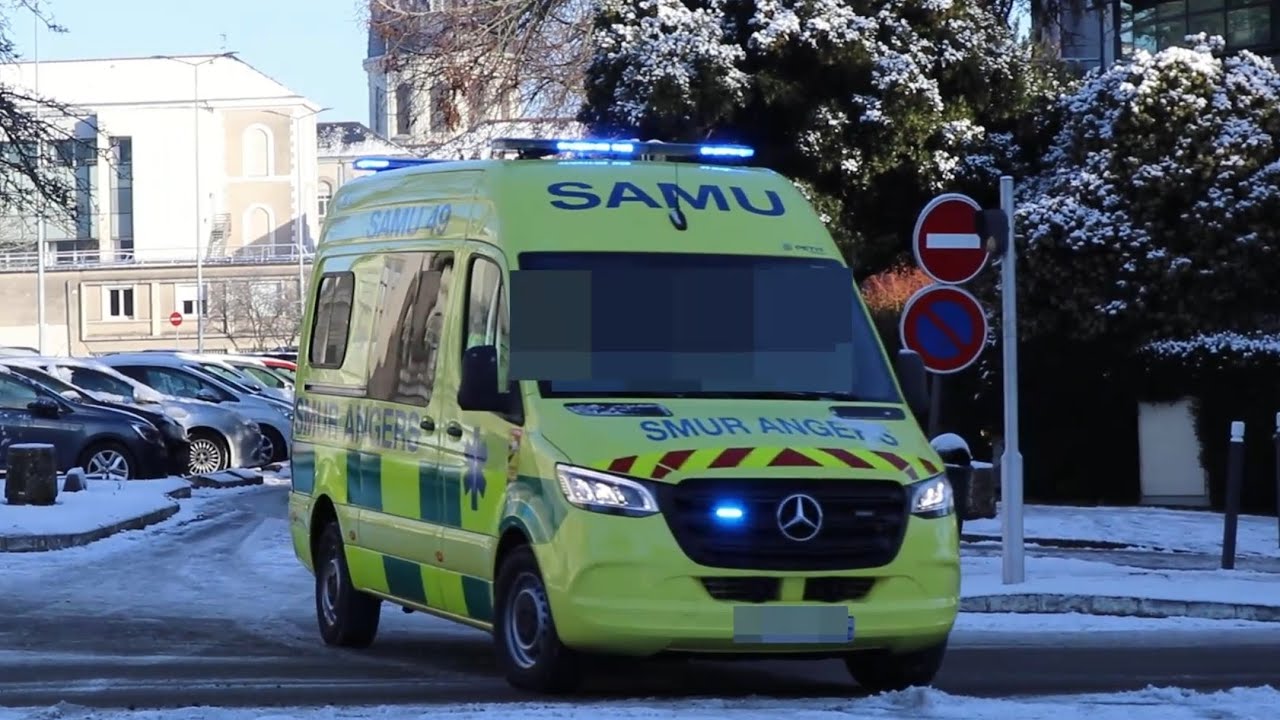 🟡🟢🚑 NOUVELLE AMBULANCE DE RÉANIMATION (AR) – SAMU 49 ANGERS 🚨🇬🇧