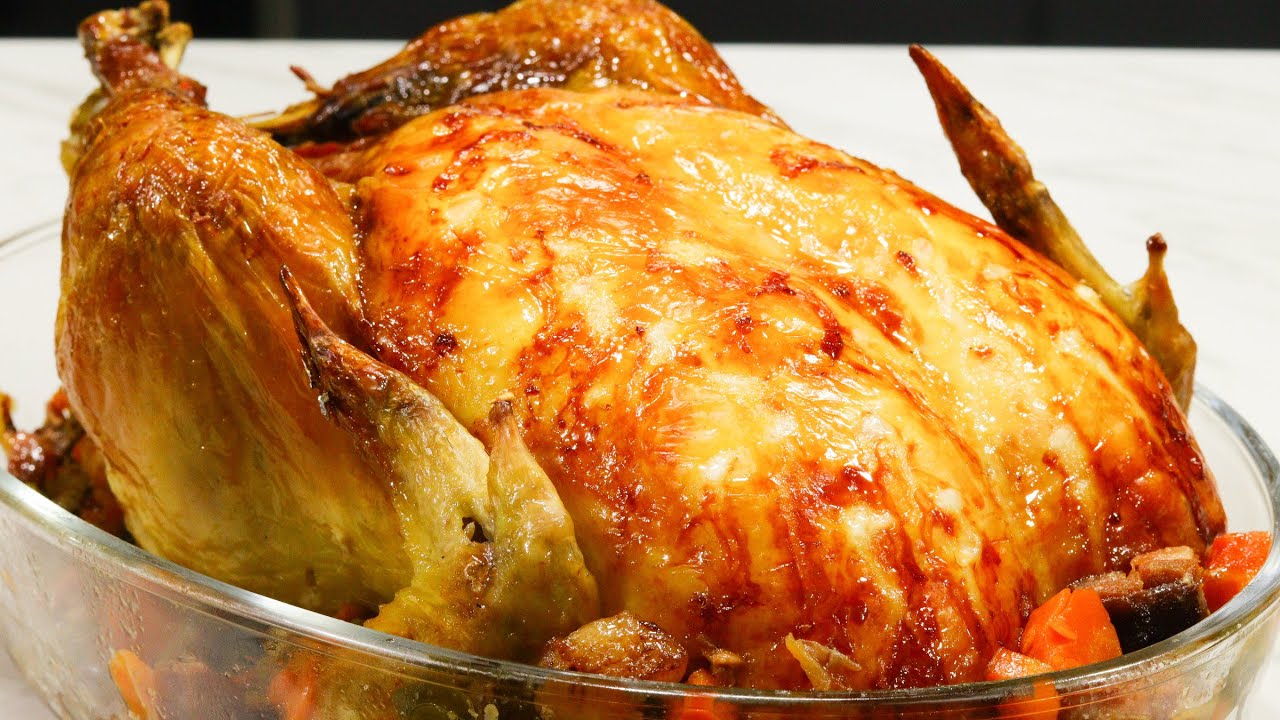 Frango assado recheado SUPER SUCULENTO - A opção ECONÔMICA PARA O NATAL