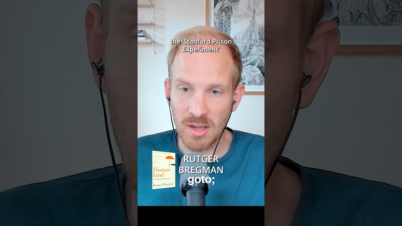 @rutger.bregman about the #StanfordPrisonExperiment