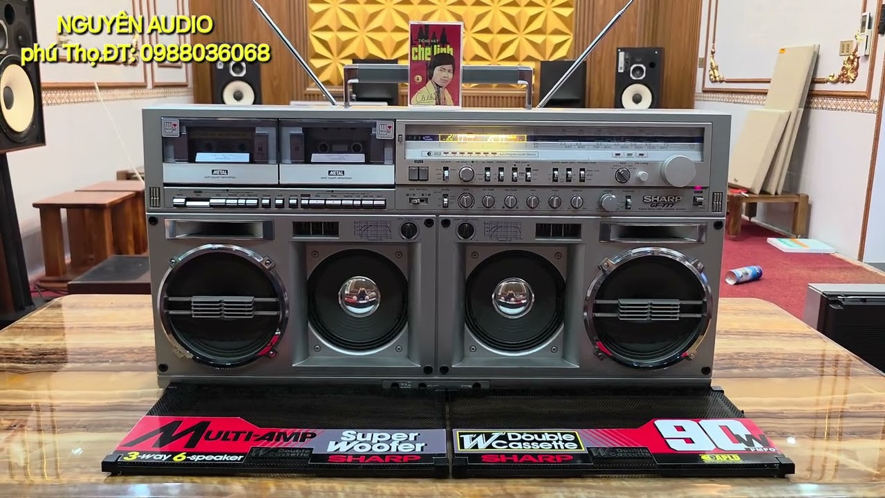 Đài SHARP GF 777z đẹp xuất sắc zin nguyên bản hoàn hảo mọi chức năng LH Nguyên Audio 0988.036.068 