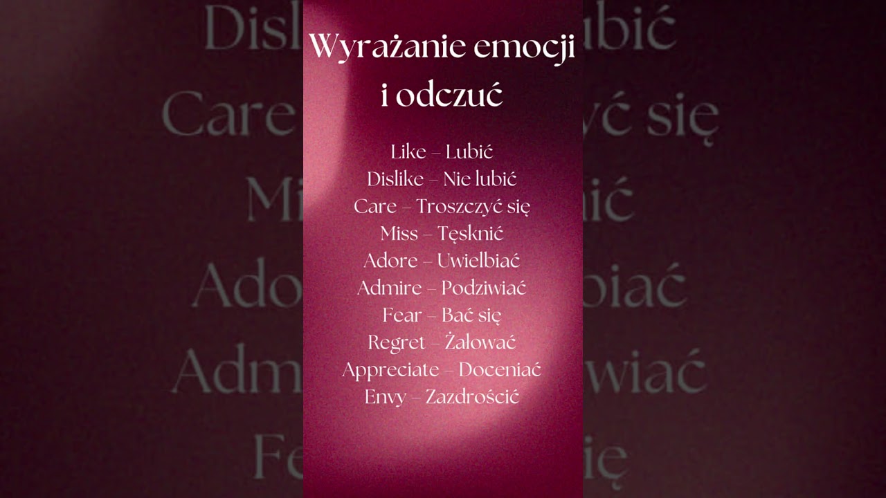 Kluczowe sł&oacute;wka, kt&oacute;re musisz znać! #englishforeveryone