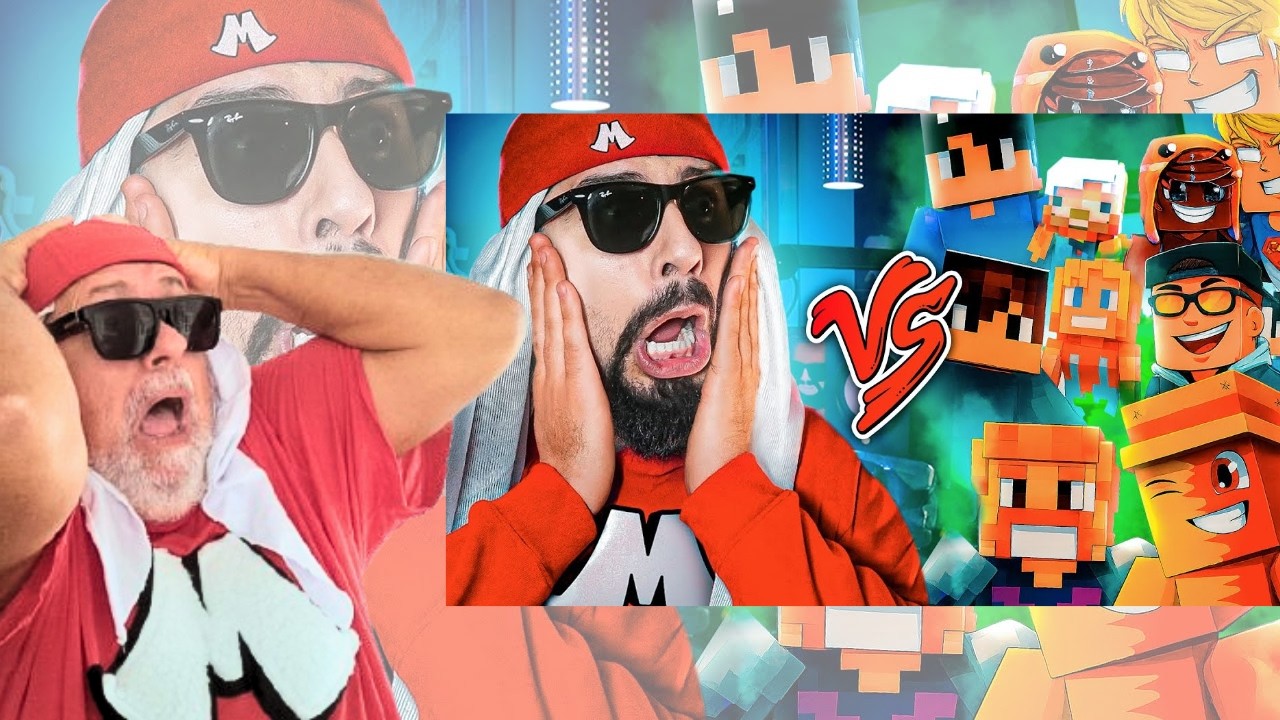 11 Youtubers de Minecraft (Creative Squad) Vs. Mussa - Batalha de Rima Animada