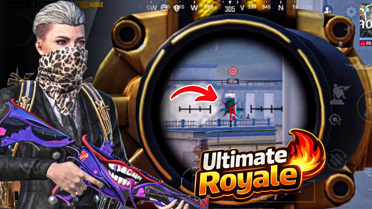 1v4 CLUTCHES IN ULTIMATE ROYALE PUBG MOBILE  | التمت رويال لقطات + كيم
