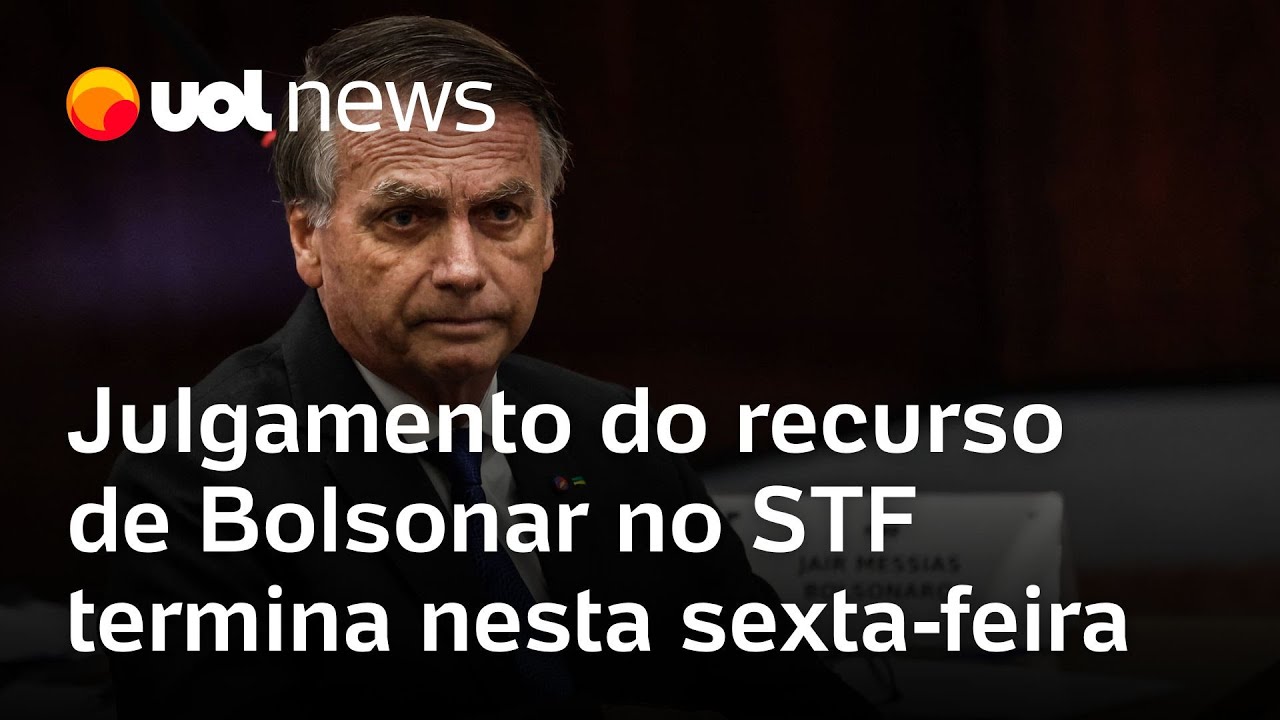 Julgamento do recurso de Bolsonaro e mais seis r&eacute;us no STF termina nesta sexta-feira