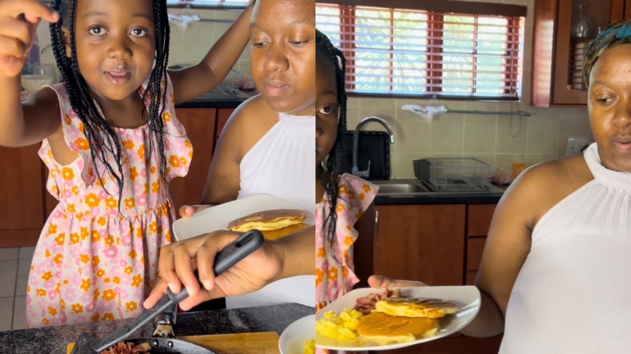 Breakfast is served we having Pancakes 😋🥰