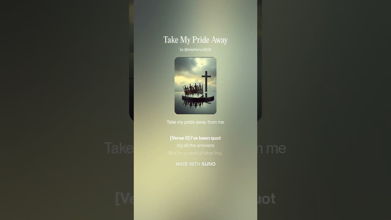 Take My Pride Away