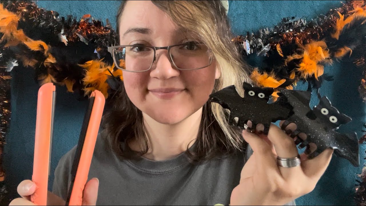 ASMR // Doing Your Hair + Makeup for a Halloween Party 🎃🍂 | Personal Attention | Soft Spoken
