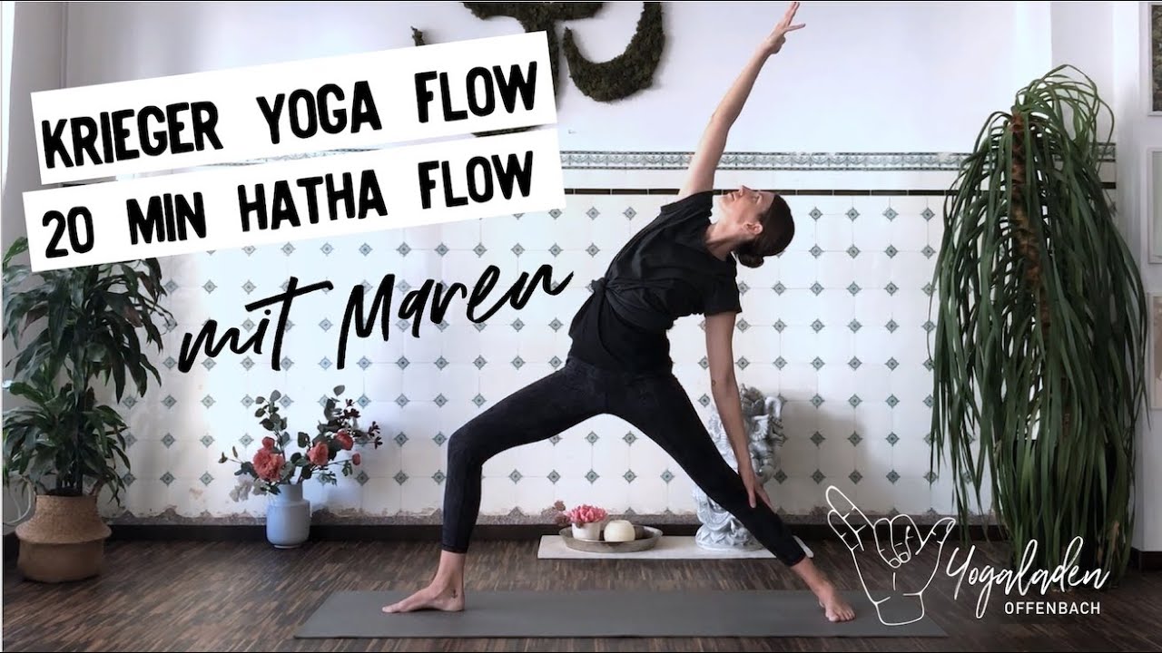 Warrior Flow | 20 Min Krieger Yoga Flow | Hatha Yoga Flow | Maren YLO
