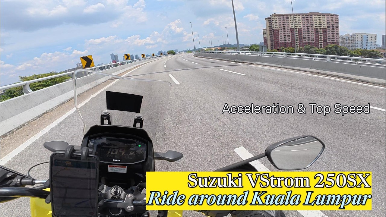 Saturday Afternoon Motorcycle Ride around Kuala Lumpur - Suzuki VStrom 250SX