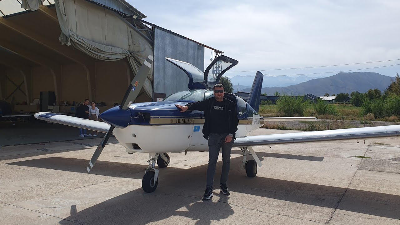 Полёт на частном самолёте SOCATA TB 20. Алматы 2023.