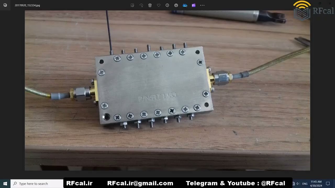 Waveguide Bandpass Filter 1.7-3.3 GHz