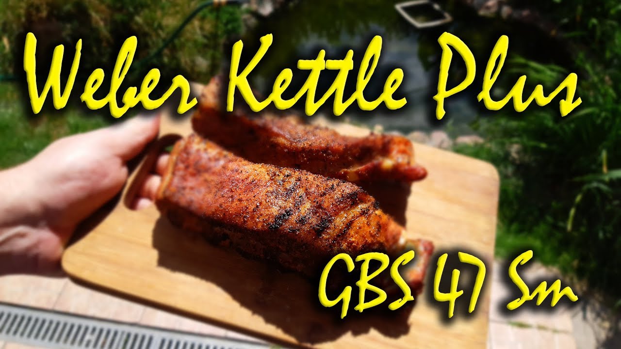 Гриль Weber Kettle Plus GBS 47 с друзьями. Первый запуск!)))
