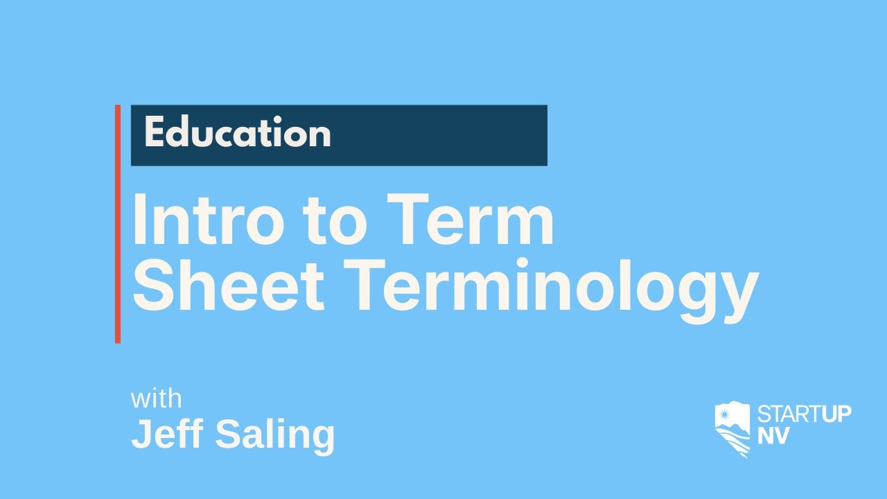 Intro to Term Sheet Terminology 101