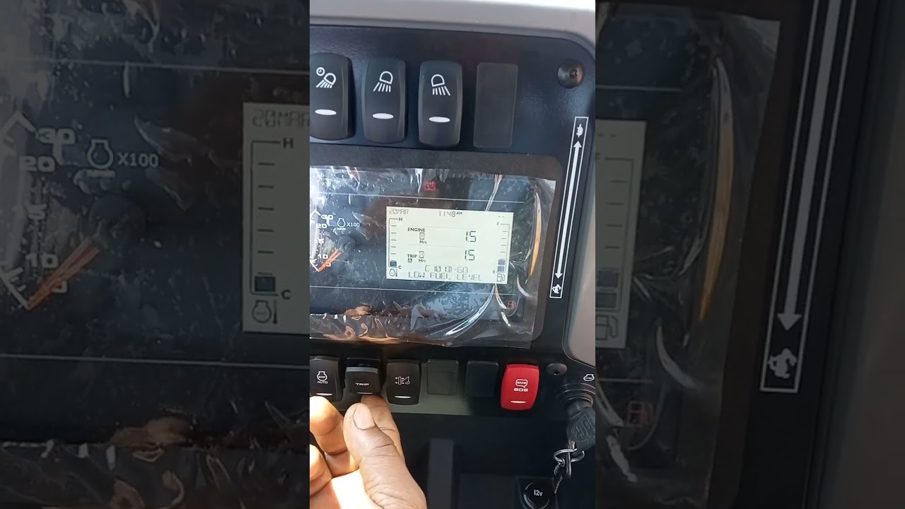 JCB metre reading Is Tarah set kar sakti hain and Diesel average bhi nikal sakte hain