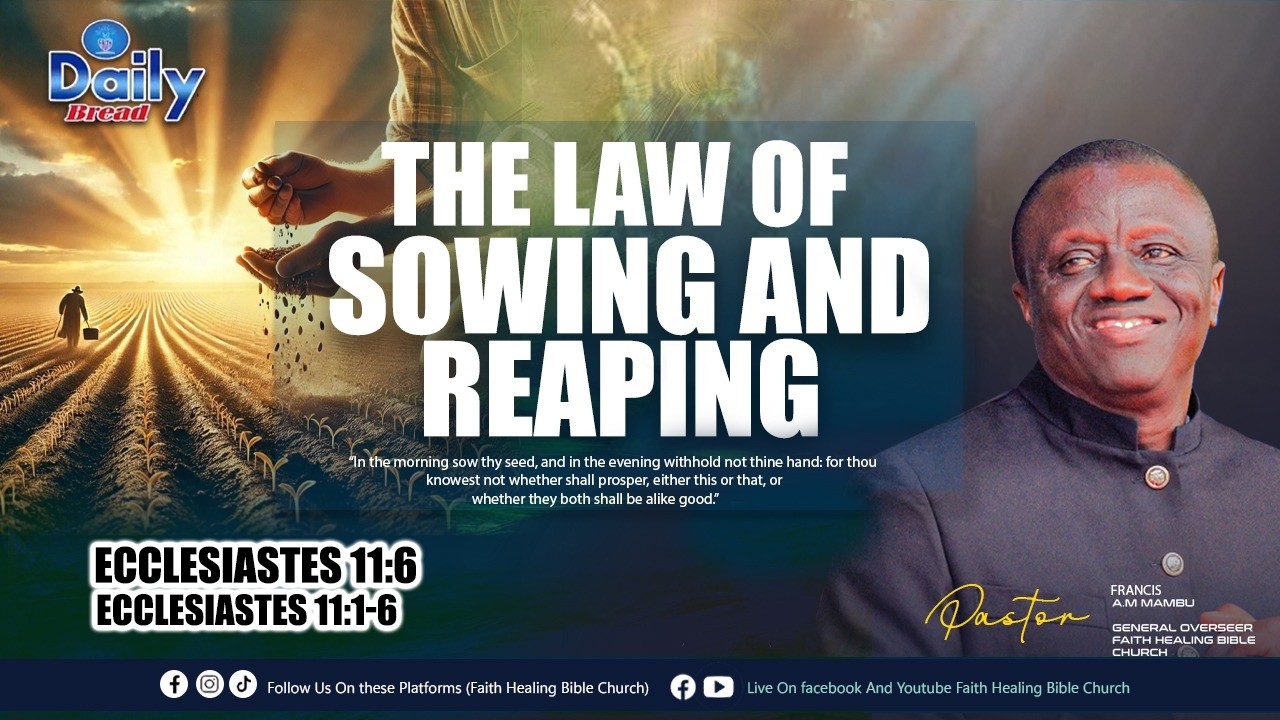 II DailyThe Law Of Sowing And Reaping II Pst. France A.M Mambu II (2/20/2026)