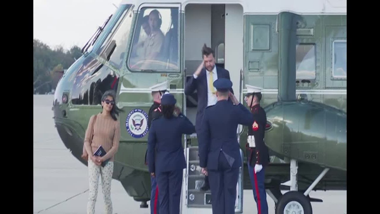 RAW: Vice President JD Vance leaves for trip to Israel, Poland