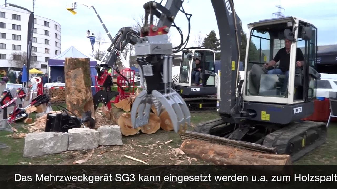 Black Splitter SG3 Kegelspalter, Baggerspalter  Holzspalter, Greifer Sortiergreifer Abbruchgreifer
