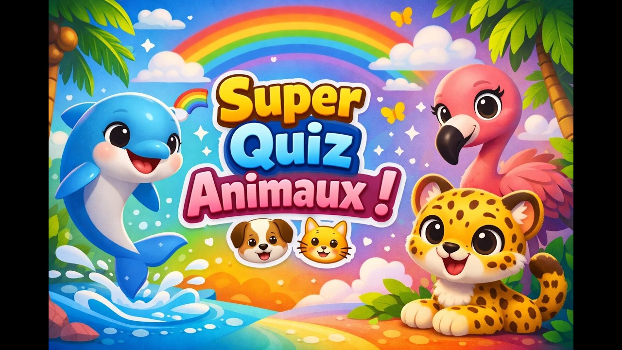 🐬 Quiz Animaux pour Enfants - Connais-tu Ces Secrets Incroyables ? 🦈