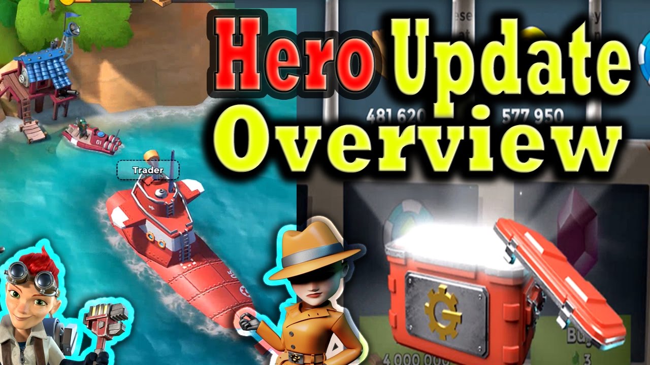 Boom Beach HEROES Update OVERVIEW | Trader, Heroes, Abilities, ect | New Update Gameplay