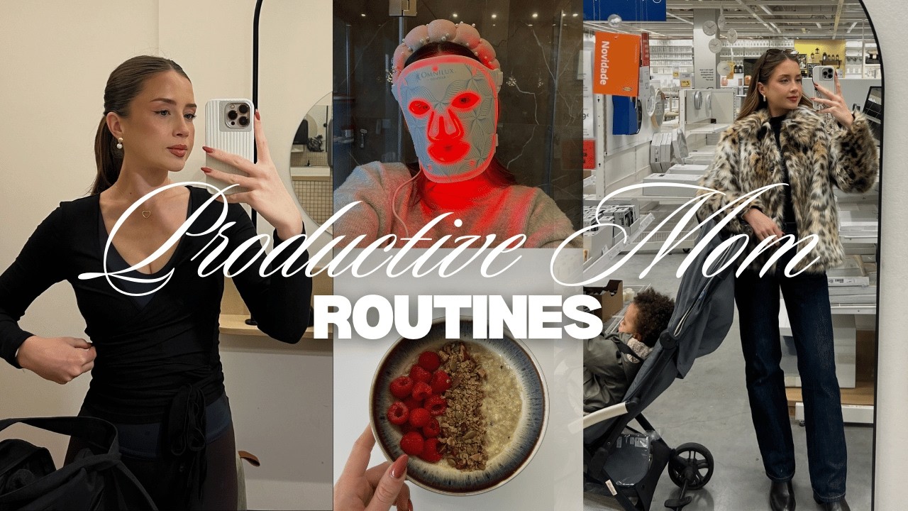 full day of healthy meals, affirmations, ikea shopping | productive mom vlog