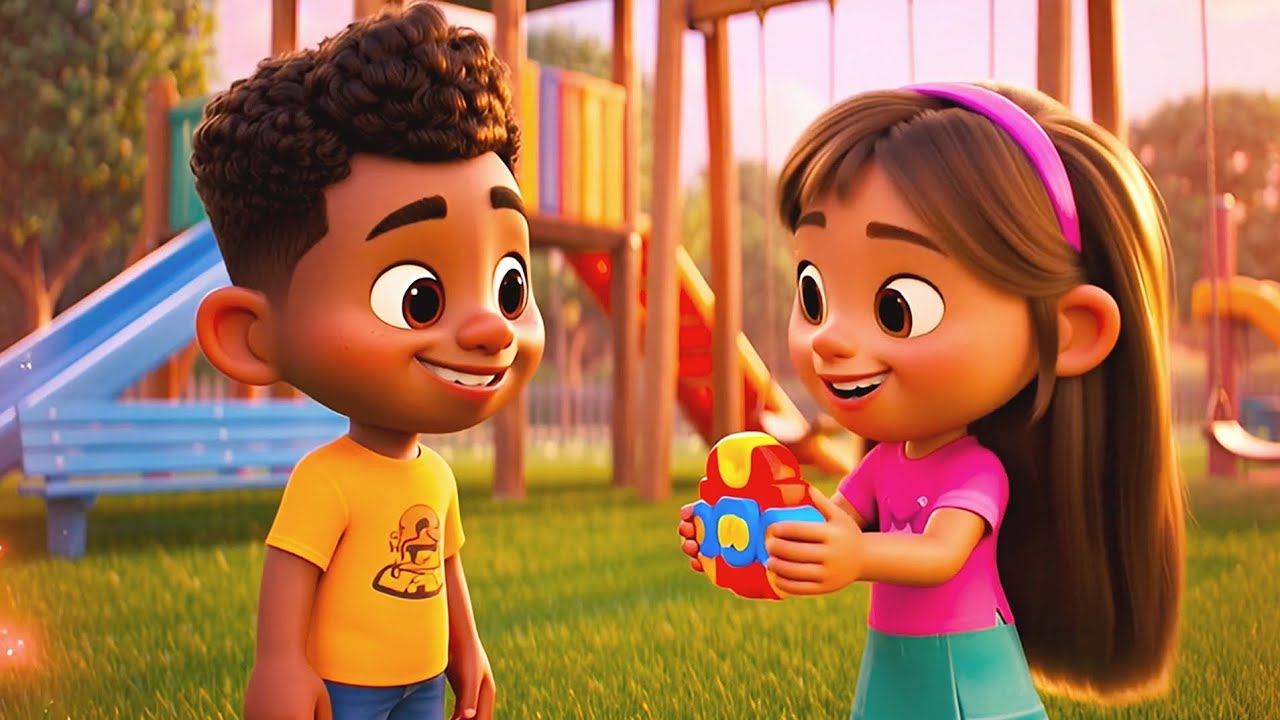 The Ultimate Playground Song! | Slide & Swing | 3D Nursery Rhymes for Kids by Kinderloom Studios 