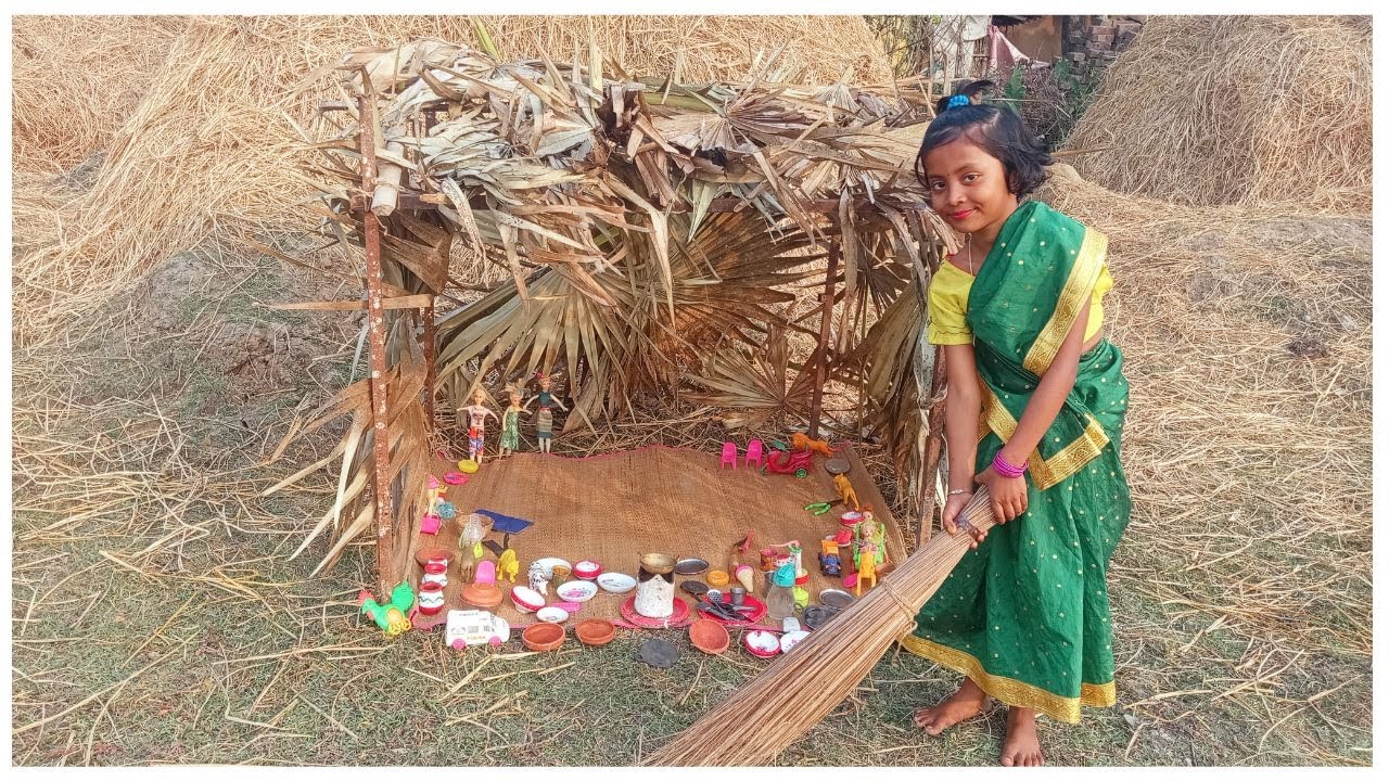 তালপাতার কুঁড়ে ঘরে ঐশীর খেলনা বাটি II Aishir Ranna Bati Khela II Aishi's World